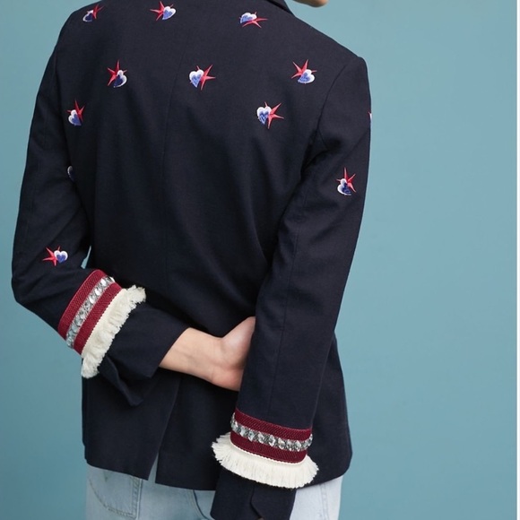 Anthropologie Child of the Universe Heart Blazer 6 - Picture 3 of 6